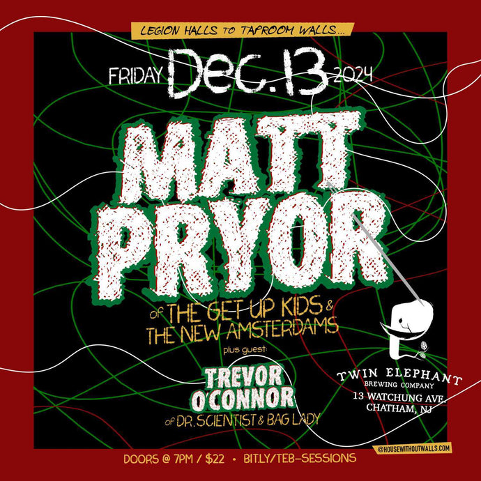 Matt Pryor (The Get Up Kids & The New Amsterdams) Tickets